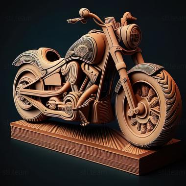 3D модель Harley Davidson Softail Slim (STL)